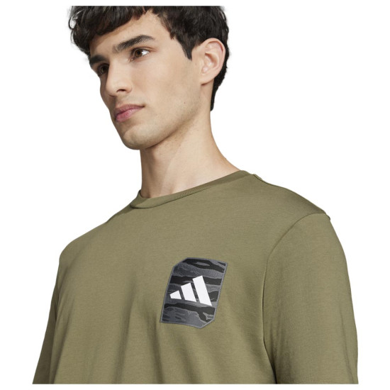 Adidas Ανδρική κοντομάνικη μπλούζα Camo Woven Graphic Tee